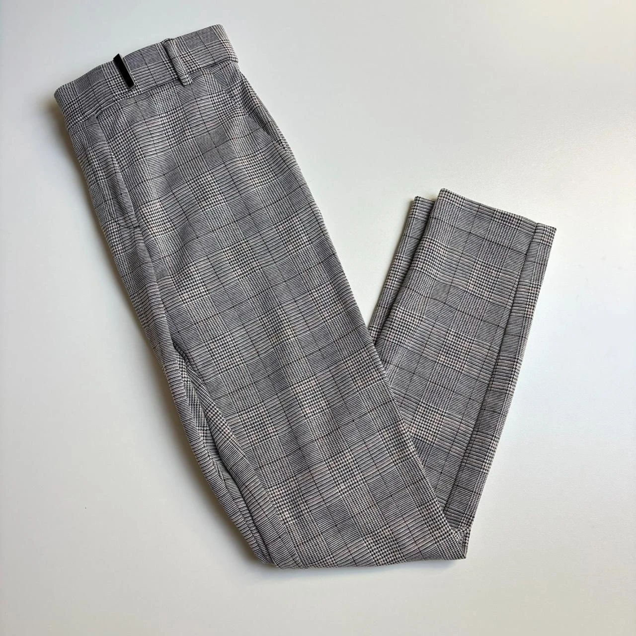 Pantalon noir gris à rayure Camaïeu 34